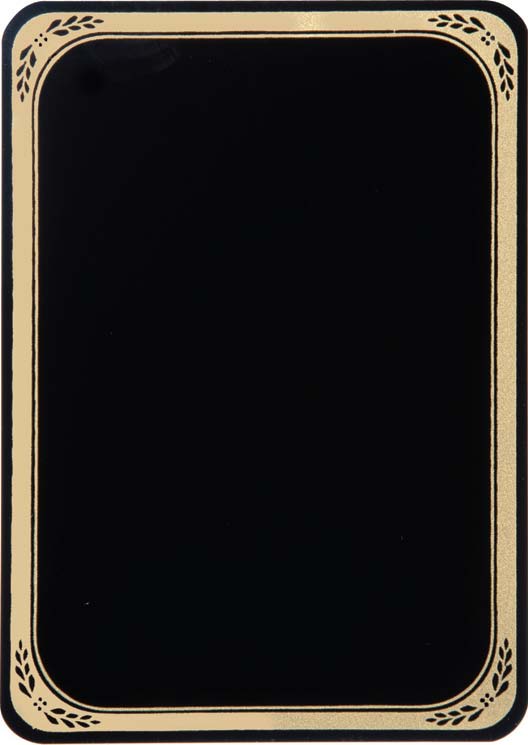 LAUREL PLATE GLOSS BLK 7 6 STD PACK