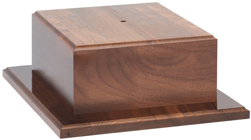 WALNUT BASE 13X13X4 2 STD PACK