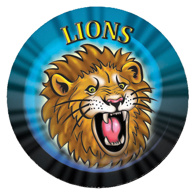 2" MASCOT MYLAR LIONS 100 STD PACK