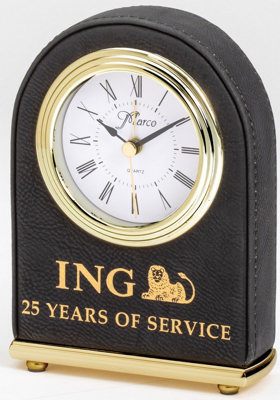 DOME CLOCK BLK/GOLD 12 STD PACK