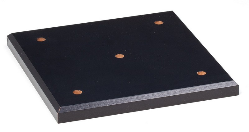 4POST MT BLK LID 10.5 SQ 4 POST 12 STD PACK