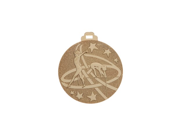 GYM F 2" IRON MEDAL G 10 STD PACK