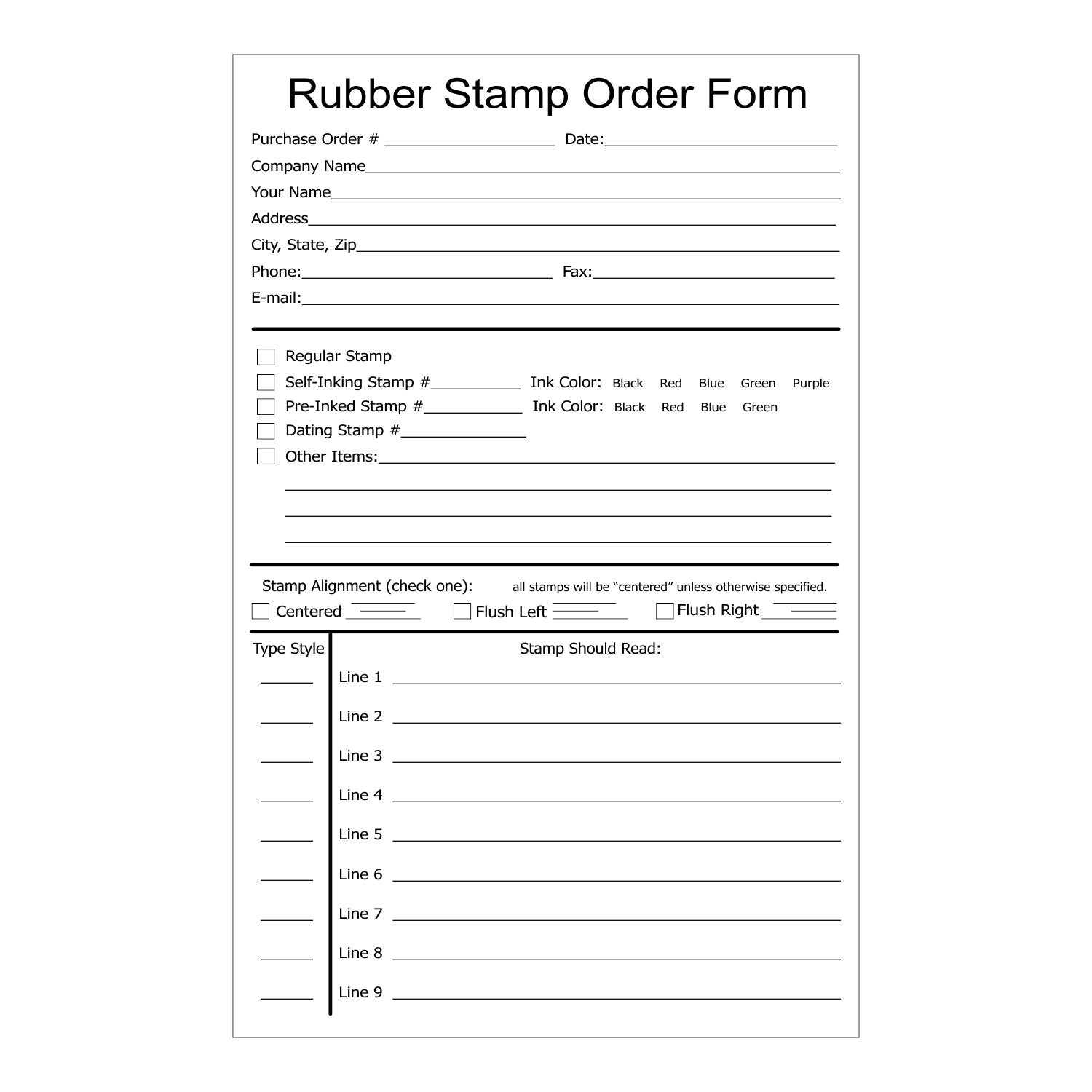 Order Forms